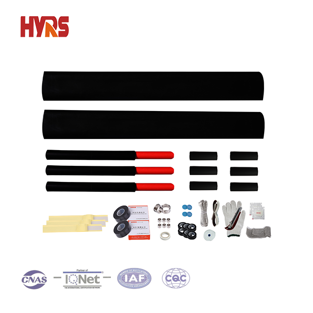 24kV Heat Shrinkable 3 Teras Lurus Melalui Kit Bersama